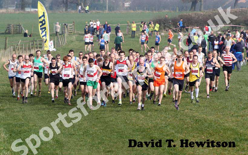 Red start North East Harrier League, Prudhoe, Northumberland.